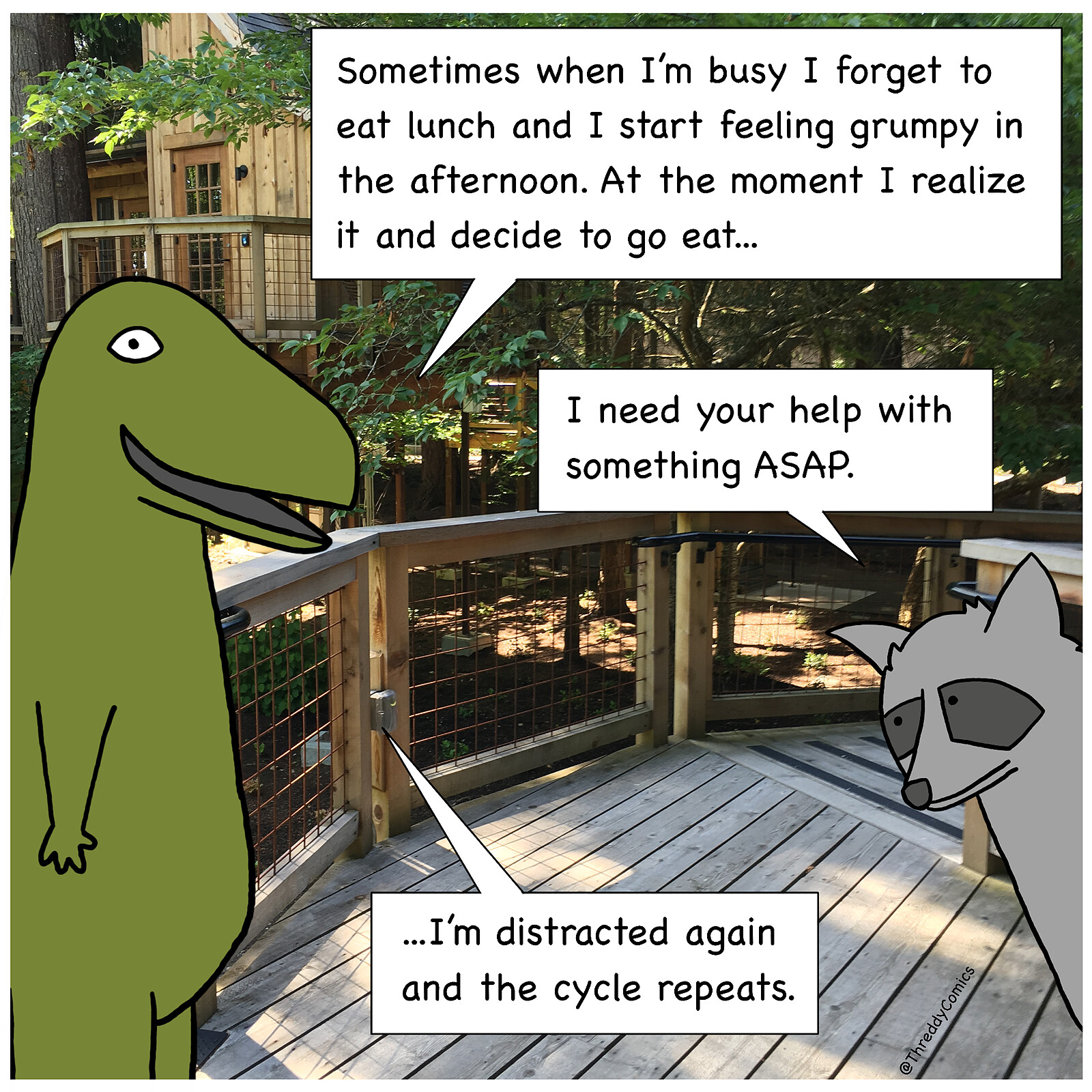 Forgetting to Eat Lunch